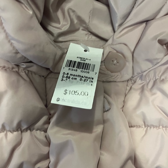Baby gap dusty pink winter coat 0-6M NWT retail $115 - Picture 2 of 6